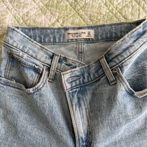 Abercrombie & Fitch Faded Cross Blue Denim Jeans